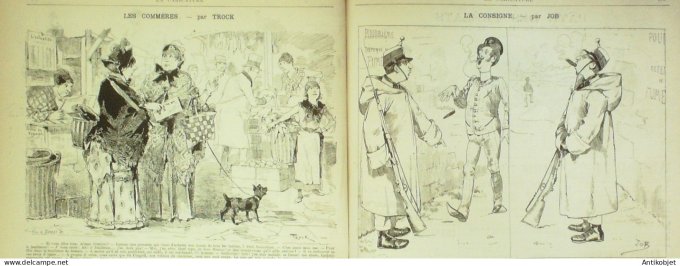 La Caricature 1884 #230 Le Major se purge Draner Trock Commères Job