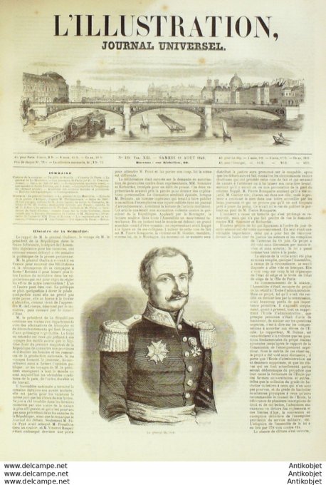 L'Illustration 1849 n°338 BREST (29) ST ETIENNE (42) OUDINOT DE la MORICIERE