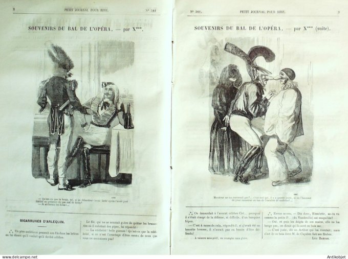 Petit journal pour Rire 1862 # 381 Les voitures Cham