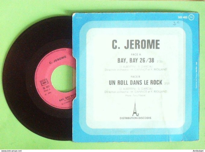 Jérôme Claude 45T SP Un roll dans le rock 1974