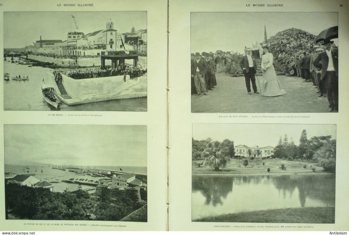 Le Monde illustré 1901 n°2314 Japon Nikko TruzendjiPortugal Ponto-Delgada Seté-Cétadès Açores Phare