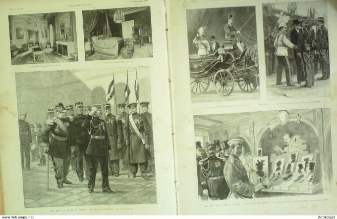 L'illustration 1897 n°2847 Siam roi Chulalongkorn  à St-Quentin (02) Espagne Elche Russie viadivosko