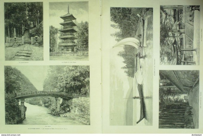 Le Monde illustré 1901 n°2314 Japon Nikko TruzendjiPortugal Ponto-Delgada Seté-Cétadès Açores Phare