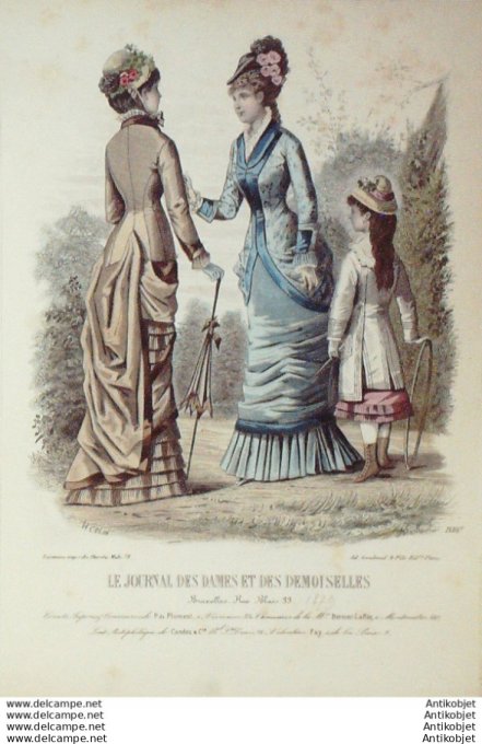 Journal des Dames Demoiselles 1879 # 1598 (Maison Plument)