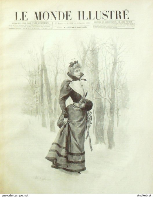 Le Monde illustré 1893 n°1868 Roumanie Sigmaringen Prince Hohenzollern Casimir-Périer Mgr Dreux-Bréz