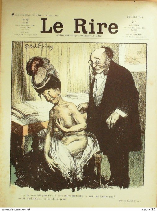 Le Rire 1906 n°176 Bac Poulbot Florès Faivre Viriez Meunier Villemot Guillaume