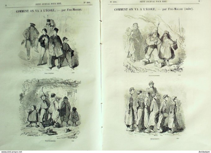 Petit journal pour Rire 1859 # 200 A propos de Crinoline Grevin