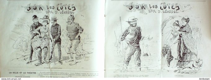 Le Journal Amusant 1885 # 1516 La gloire et l'amour par Stop et Thoma