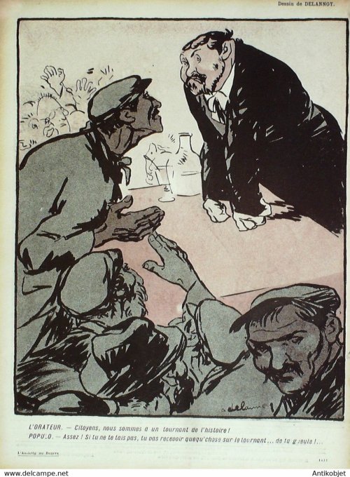 L'Assiette au beurre 1906 n°297 Les tournants de l'histoire Florès Ricardo Ibels