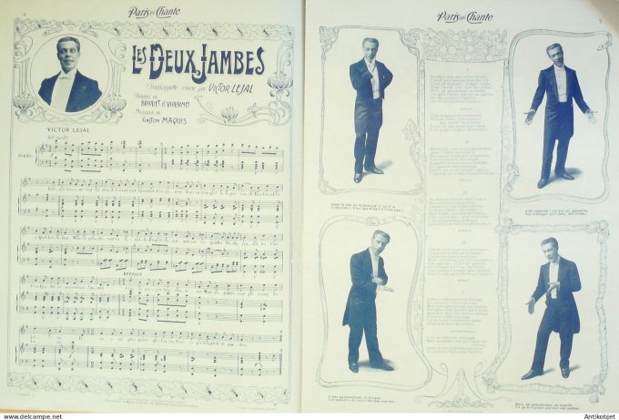 Paris qui chante 1904 #63 Lejal Pouget Germinal Lemercier Fregoli Olympia)