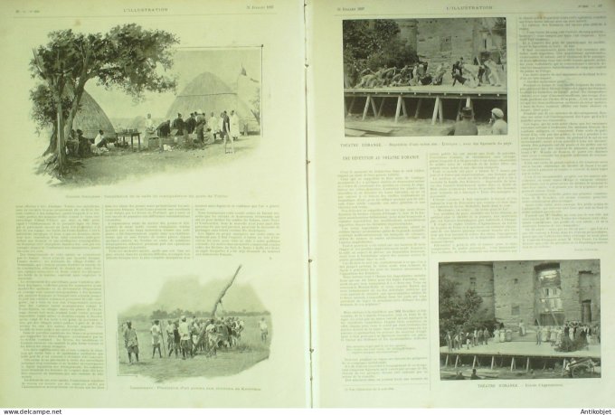 L'illustration 1897 n°2840 Soudan Tamisso Gambie Guinée Timbo Sénégal Casamance Orange (84) Pôle Nor