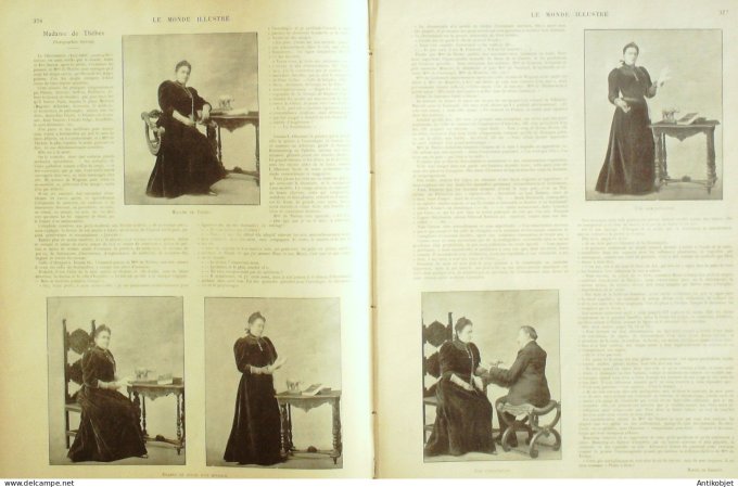 Le Monde illustré 1900 n°2254 Deuil-La-Barre (95) courses de taureaux Mme de Thèbes Expo 1900 pavill