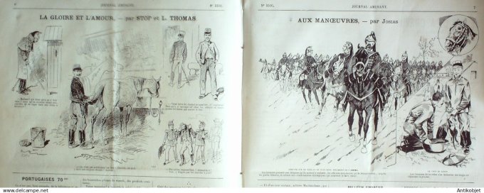 Le Journal Amusant 1885 # 1516 La gloire et l'amour par Stop et Thoma