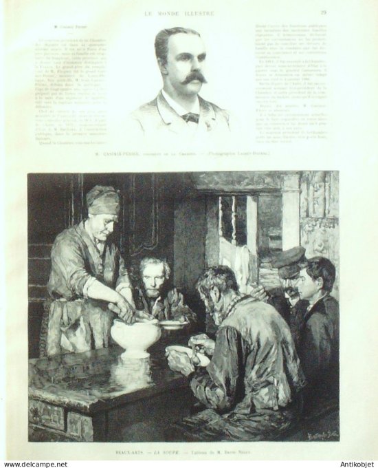 Le Monde illustré 1893 n°1868 Roumanie Sigmaringen Prince Hohenzollern Casimir-Périer Mgr Dreux-Bréz