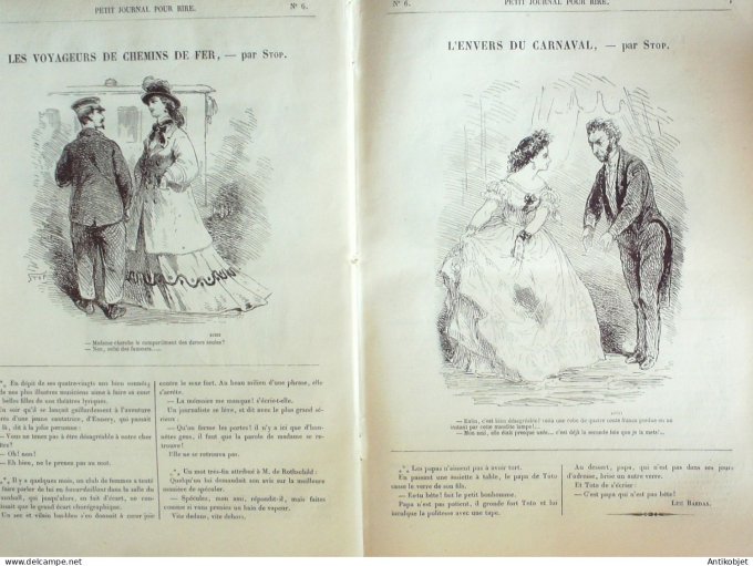 Petit journal pour Rire 1868 #    6 Au Casino Cadet Grevin