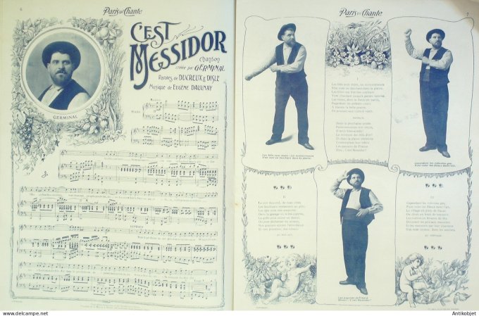 Paris qui chante 1904 #63 Lejal Pouget Germinal Lemercier Fregoli Olympia)