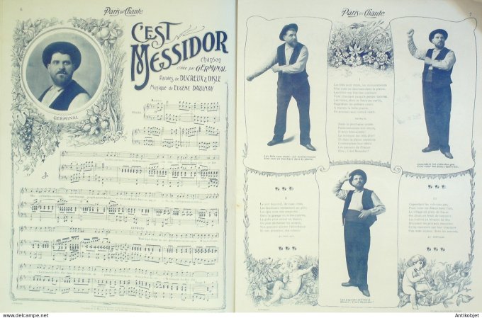 Paris qui chante 1904 n° 63 Lejal Pouget Germinal Lemercier Fregoli Olympia)