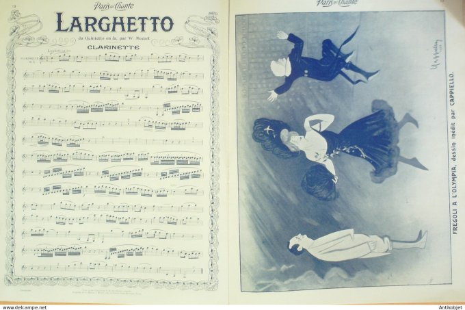 Paris qui chante 1904 #63 Lejal Pouget Germinal Lemercier Fregoli Olympia)