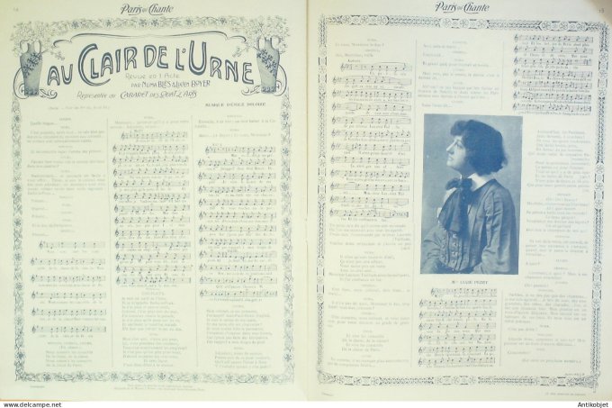 Paris qui chante 1904 #63 Lejal Pouget Germinal Lemercier Fregoli Olympia)