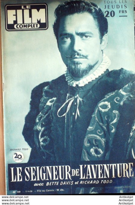 Le seigneur de l'aventure Bette Davis Richard Todd Joan Collins