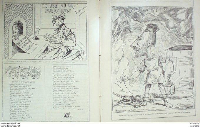 Le Triboulet 1888 n°39 GRELOT CHASSEZAC IBI BLASS ROLAND DE PALVET
