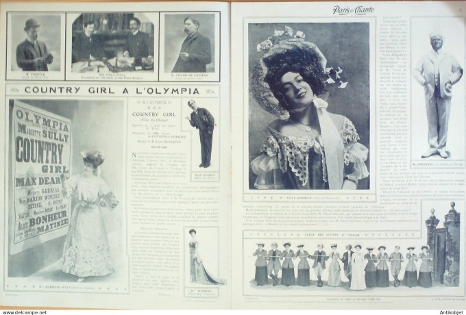 Paris qui chante 1904 #96 Max Dearly Alice Bonheur Starelli Moricey Huart