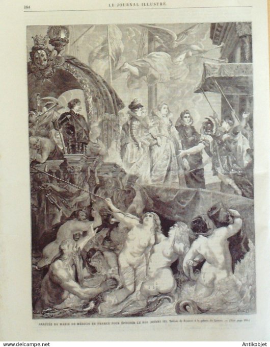 Le journal illustré 1866 n°122 Dunkerque (59) prince d'Augustenbourg Brigands romains