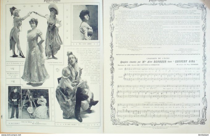 Paris qui chante 1904 #96 Max Dearly Alice Bonheur Starelli Moricey Huart