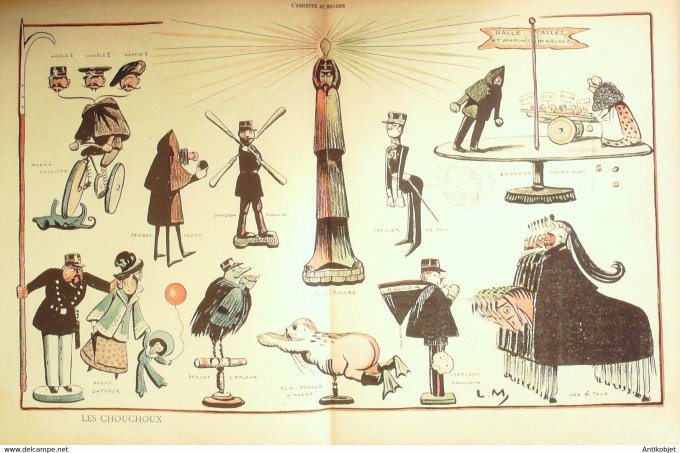 L'Assiette au beurre 1901 #  35 Les Joujoux du Préfet Métivet Lucien