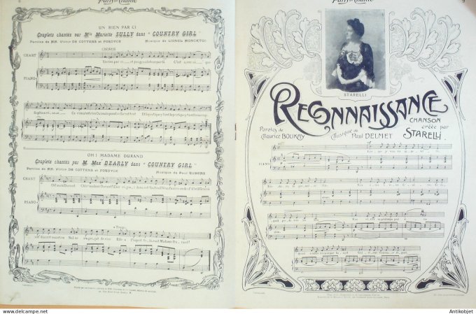 Paris qui chante 1904 #96 Max Dearly Alice Bonheur Starelli Moricey Huart