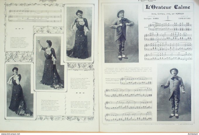 Paris qui chante 1904 #96 Max Dearly Alice Bonheur Starelli Moricey Huart