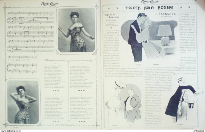 Paris qui chante 1904 #96 Max Dearly Alice Bonheur Starelli Moricey Huart