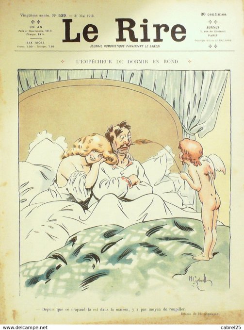 Le Rire 1913 n°539 Gerbault Capy Florès Fabiano Gervèse Castelno