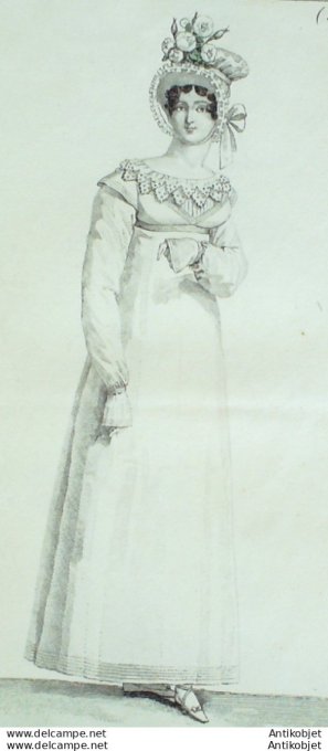 Costume Parisien 1814 # 1426 Robe en coeur