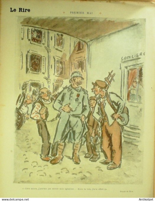Le Rire Rouge 1916-05- 6 #  77 Journal humoristique Ed.Originale Cosaques a Trezibonde