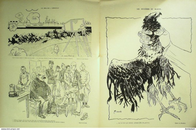 Le Rire Rouge 1916-05- 6 #  77 Journal humoristique Ed.Originale Cosaques a Trezibonde