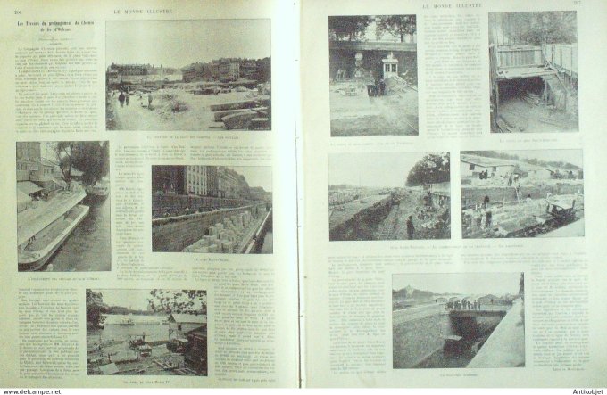 Le Monde illustré 1898 n°2163 Port-en-Bessin (14) Pays-Bas Wilhelmine Brest (29) Sénégal Touba Man