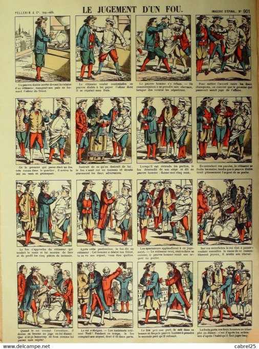 Le Jugement d'un Fou (Pellerin d'epinal)