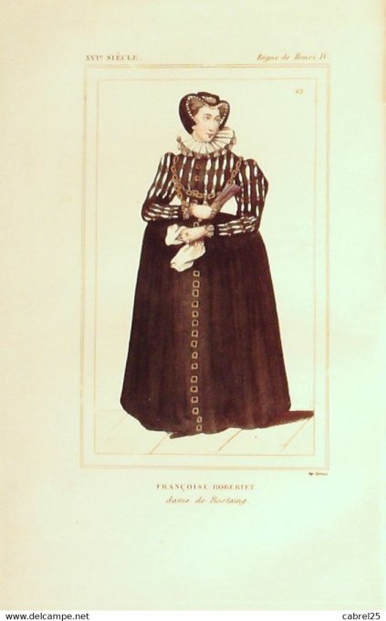 Robertet François Dame De Rostaing 16ème 1852