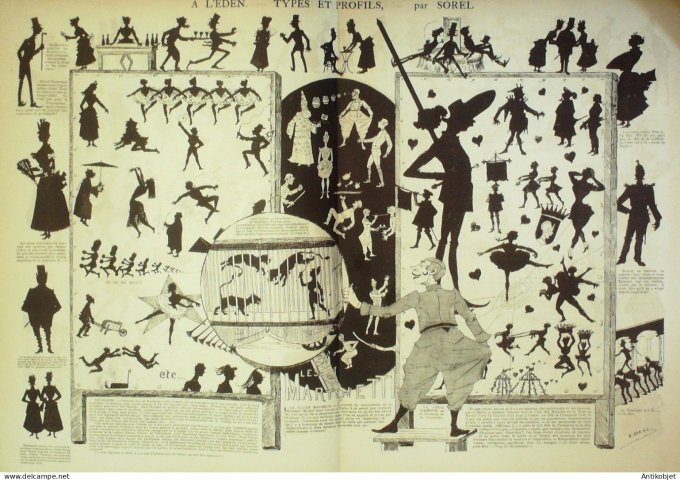 La Caricature 1885 #266 Soirées acrobatiques du High-Life Draner L'Eden Sorel Loys Trock