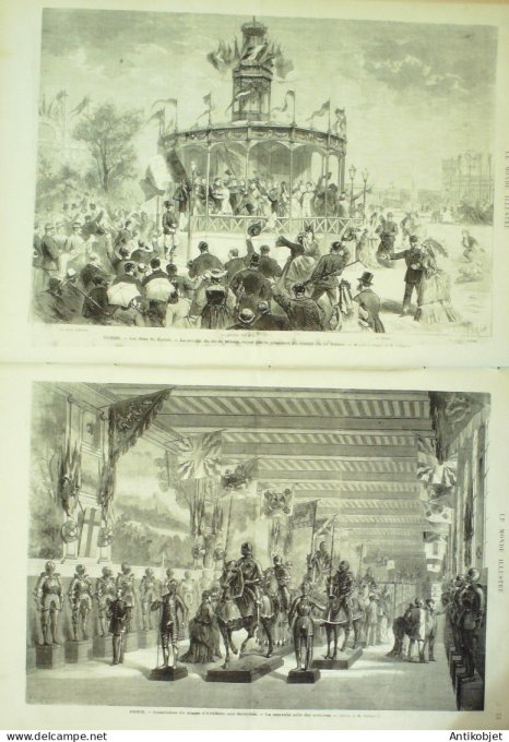 Le Monde illustré 1872 n°799 Dreux (28) Abanie Scutari Suisse Zurich Italie Messine Reggio