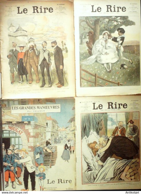Le Rire 1903 lot 4 revues Willette Bac Huard Gerbault Avelot Balluriau Wely Charly