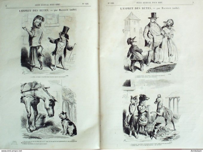 Petit journal pour Rire 1857 # 122 Apres Gavarni Riou