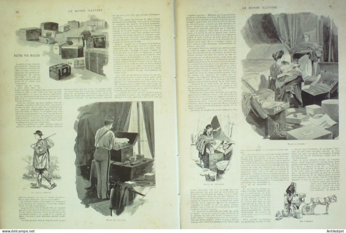Le Monde illustré 1896 n°2052 Edmond de Goncourt Champrosay (91) Alphonse Daudet