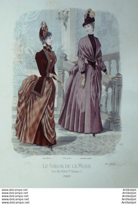 Gravure Mode Salon 1886 #  810 (Old Fashion plate)