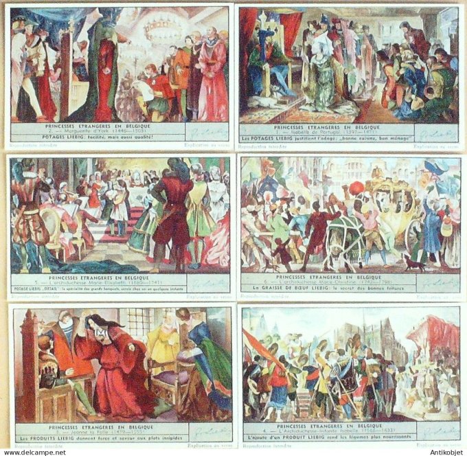 Chromo Liebig Sang 1518 Belgique Princesses etrangeres (1951)