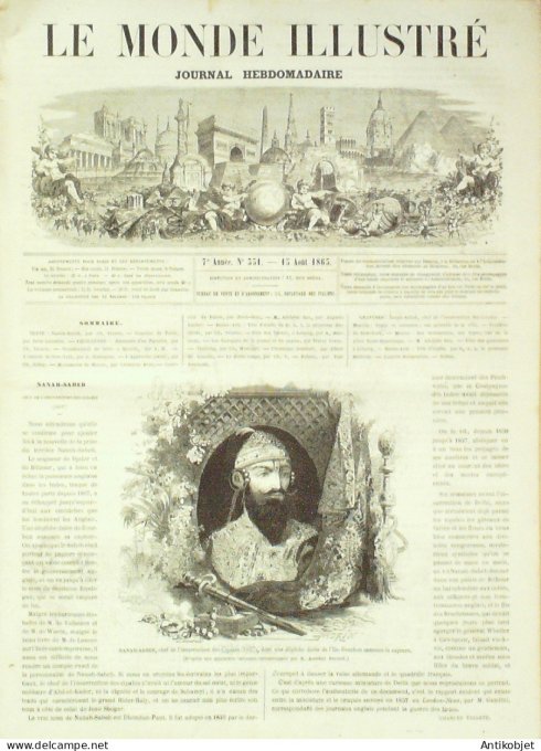 Le Monde illustré 1863 n°331 Philipines Manille New york troubles Mexique Mexico Allemagne Leipzig