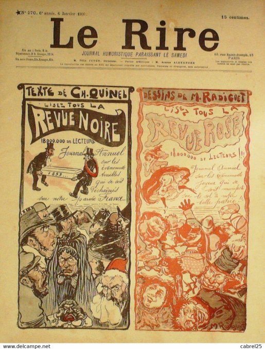 Le Rire 1900 n°270 Radiguet Faivre Bailly Somm
