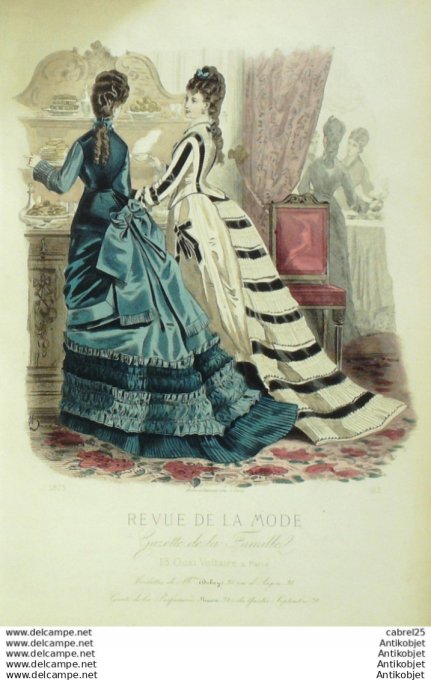 Gravure de mode La Gazette 1898 # 31 Costumes d'enfants