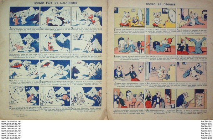 Bonzo l'Alpiniste (Studdy - Hachette) Eo 1937